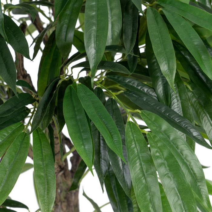 Plantă artificială Eucalyptus cu frunziș bogat și ghiveci negru [4]