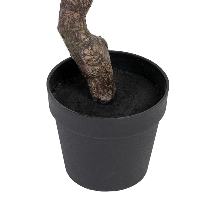Plantă artificială Eucalyptus cu frunziș bogat și ghiveci negru [6]
