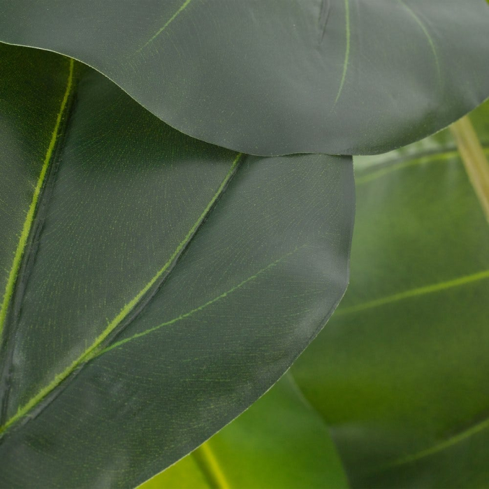 Plantă artificială Philodendron cu frunze mari și ghiveci negru [4]