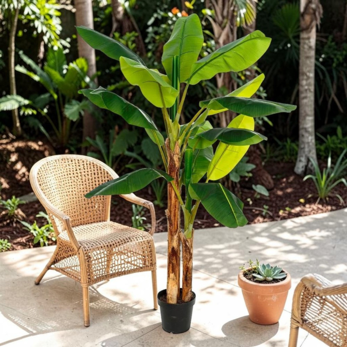 Plantă decorativă artificială bananier verde 200 cm [2]