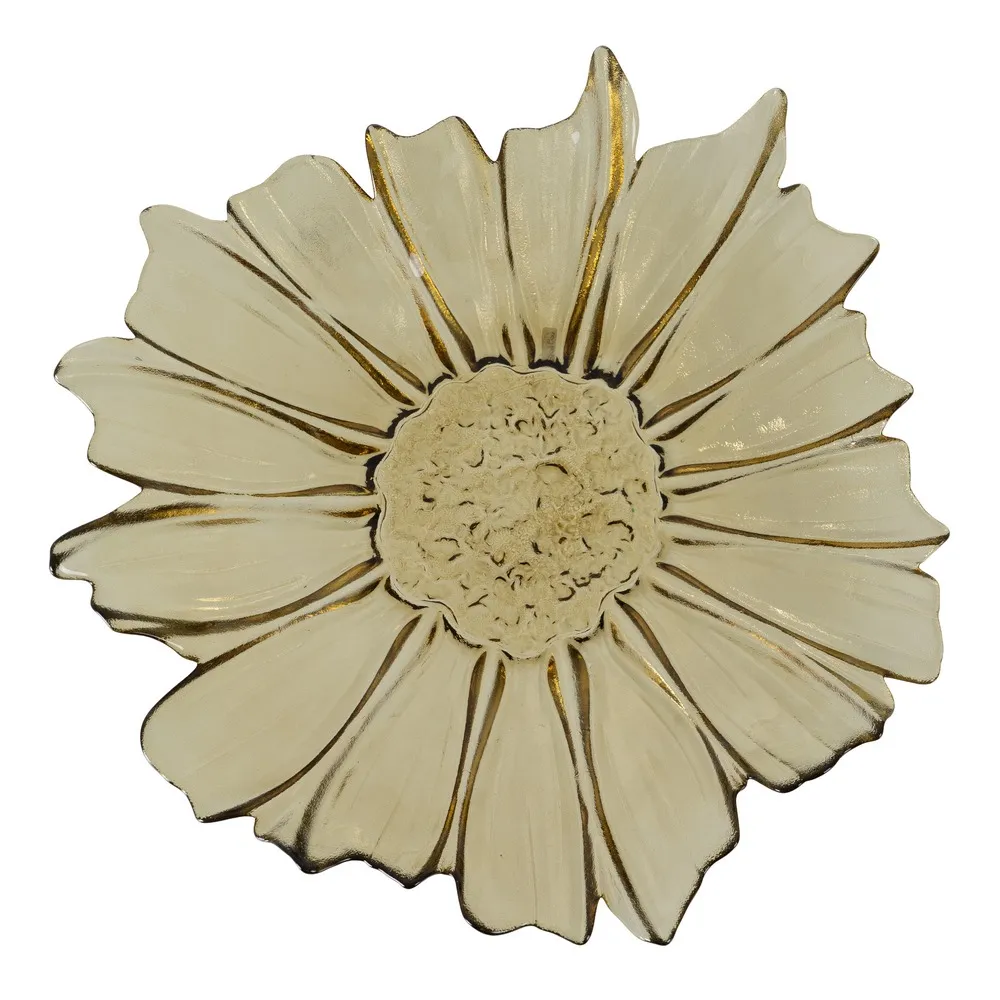 Platou Fructe Flower M Sticla Verde - CreativDeco.ro [2]