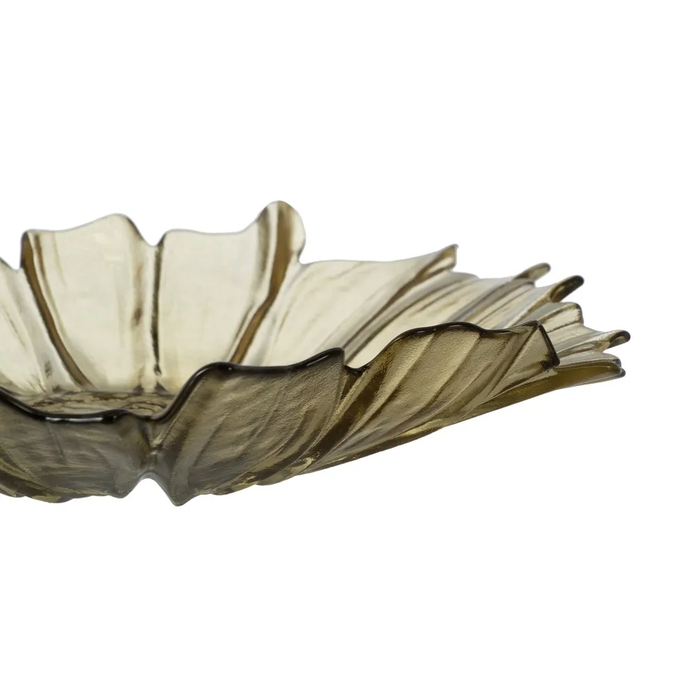 Platou Fructe Flower M Sticla Verde - CreativDeco.ro [5]