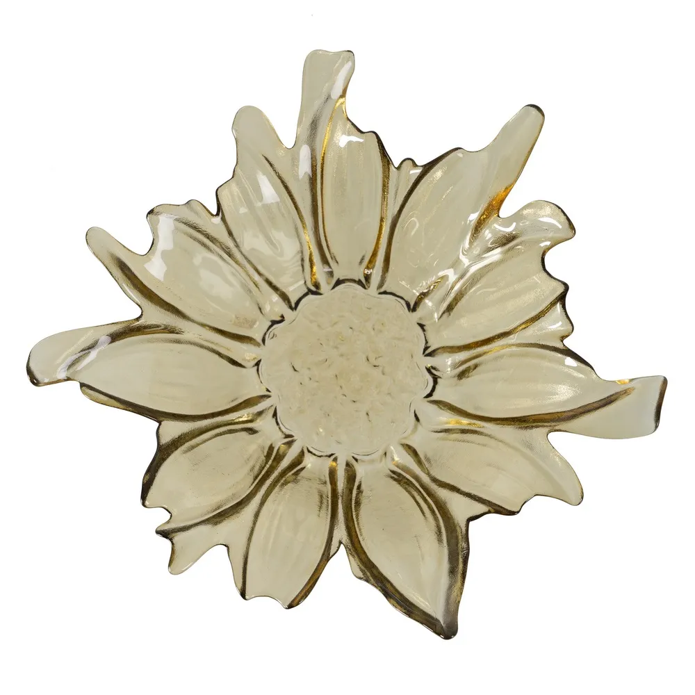 Platou Fructe Flower Sticla Verde - CreativDeco.ro [3]