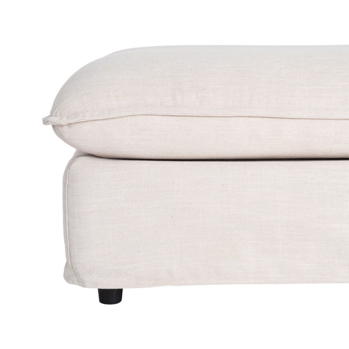 Puf bej tapitat din stofă cu structură din mdf [7]