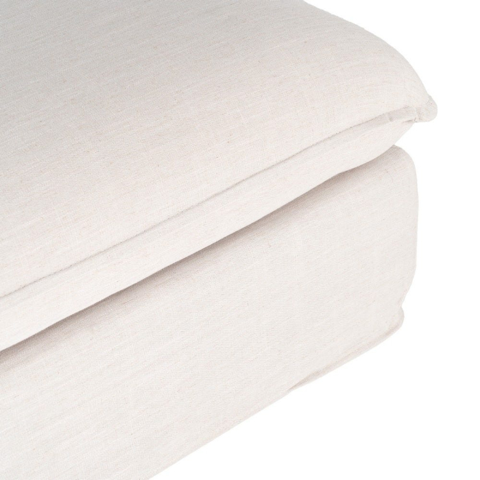 Puf bej tapitat din stofă cu structură din mdf [5]