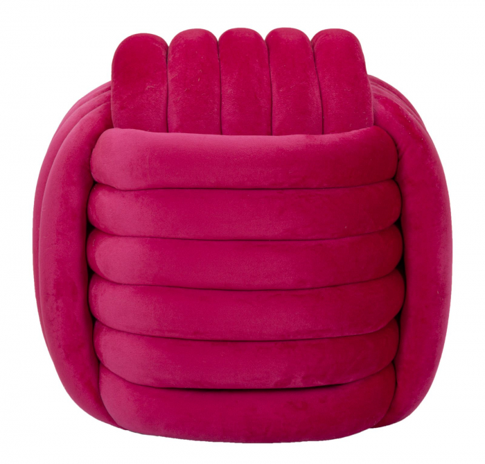 Puf Catifea Rosu Fuxia | Decor Indraznet | CreativDeco [5]
