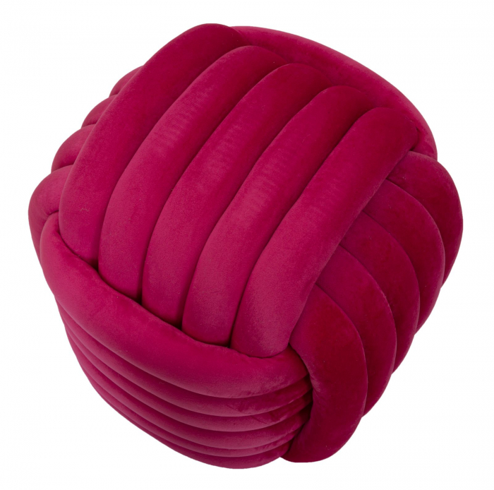 Puf Catifea Rosu Fuxia | Decor Indraznet | CreativDeco [4]