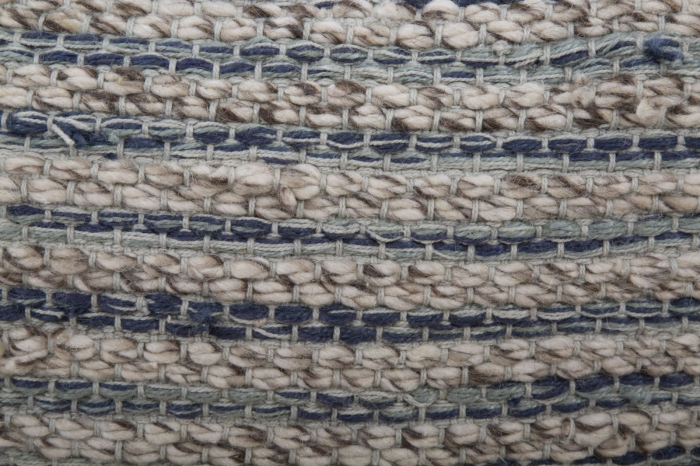 Puf decorativ lana accente albastre stil etnic CreativDeco [6]