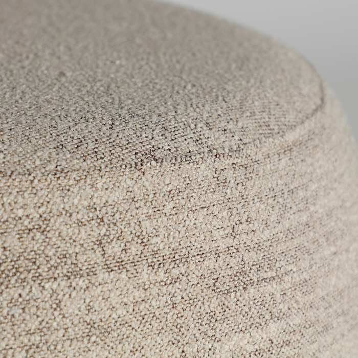 Puf tapițat bej pentru spații HoReCa cu design contemporan [3]