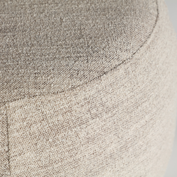 Puf tapițat bej pentru spații HoReCa cu design contemporan [2]