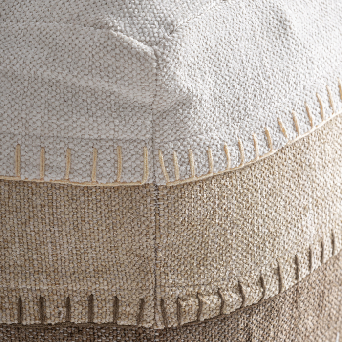 Puf textil decorativ din bumbac chenille Luken [3]