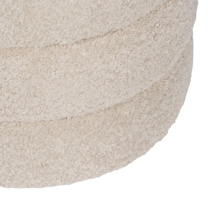 Puff Yokohama Crem, Stofa Boucle, 42 X 42 X 46 CM [4]