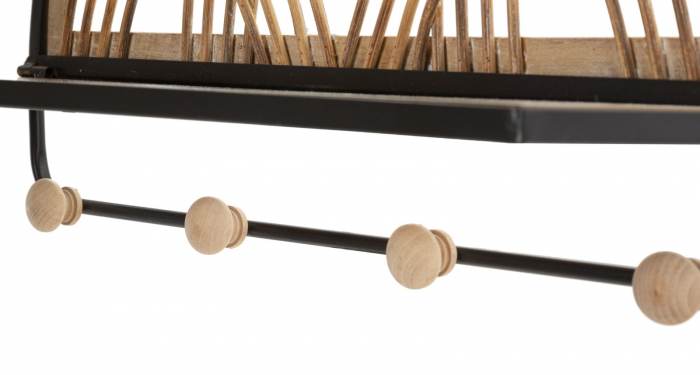 Raft cuier ratan boho chic organizare hol CreativDeco [4]