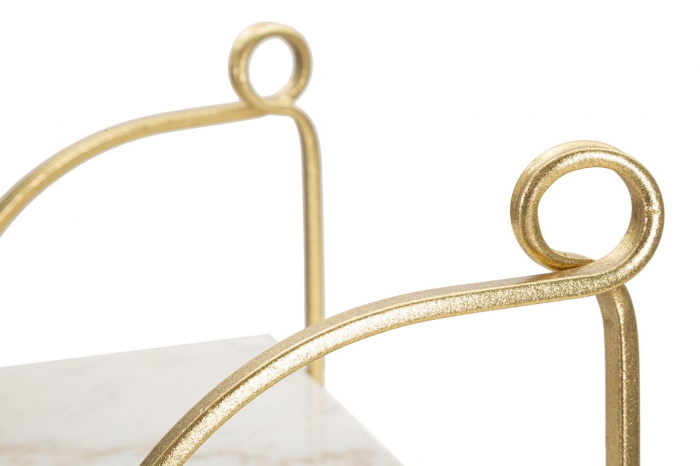 Raft perete auriu blat alb CreativDeco [6]