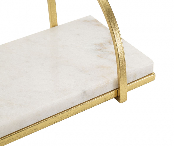 Raft perete auriu blat alb CreativDeco [5]