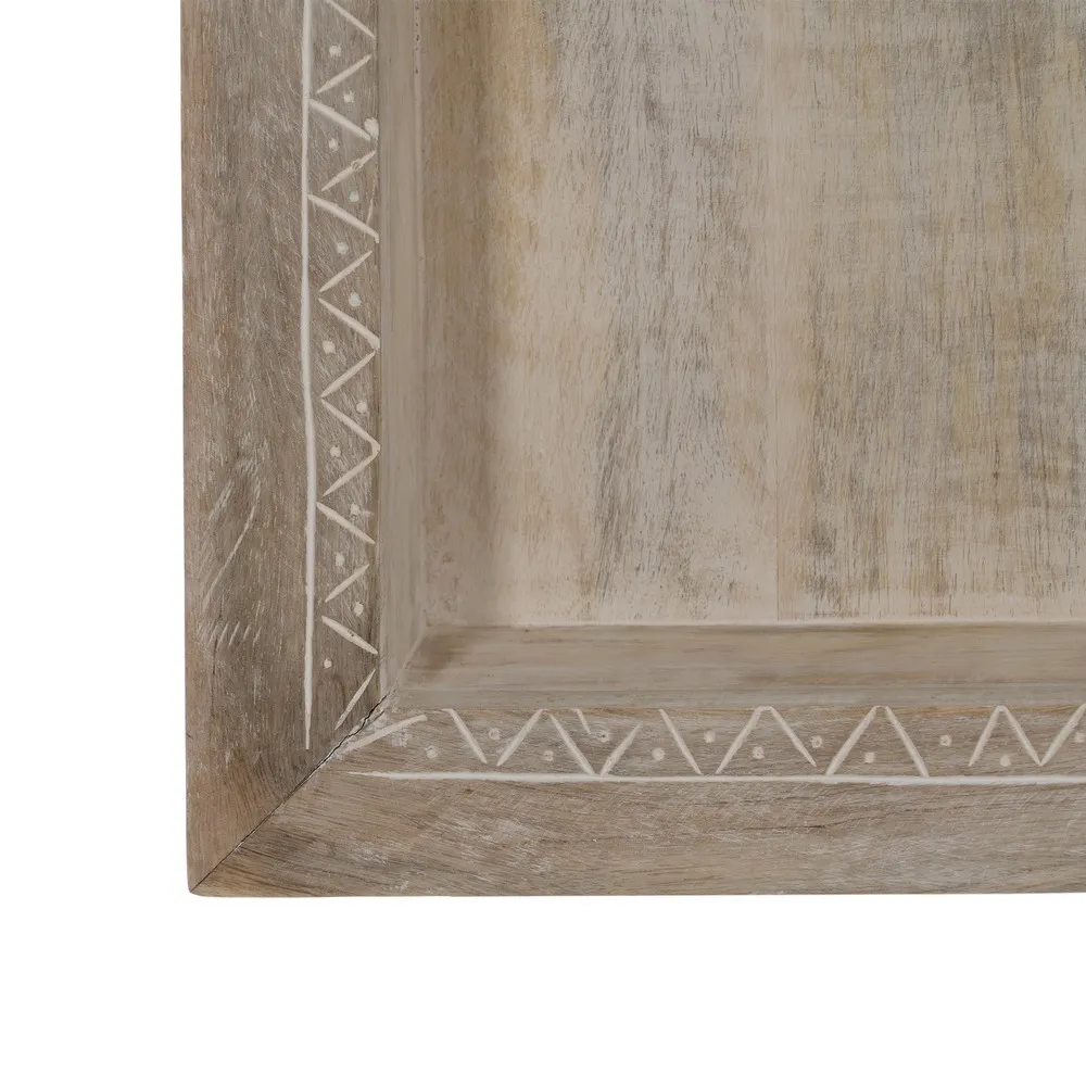 Raft perete Boho, lemn mango [4]