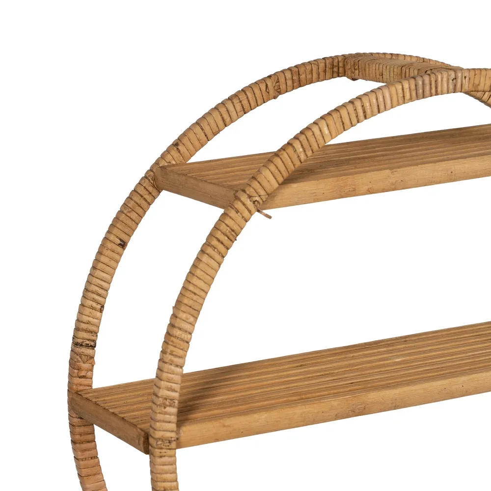 Raft perete rotund Ratan, natural [5]