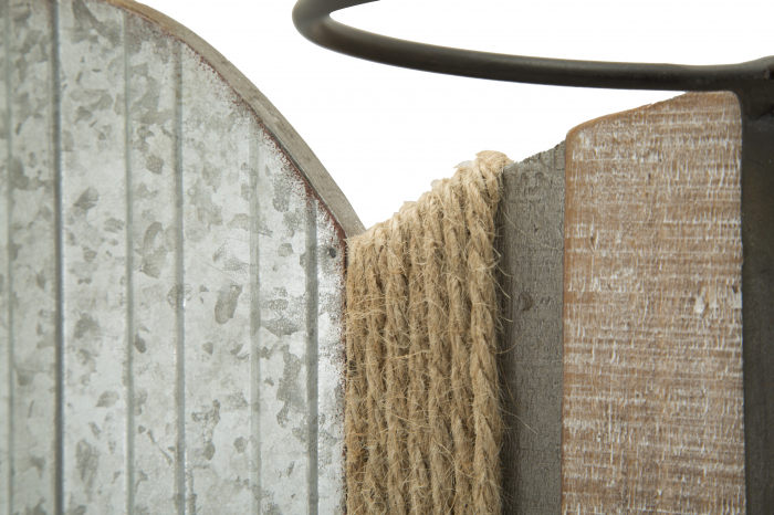 Raft perete vinuri Balena, fier/MDF [6]