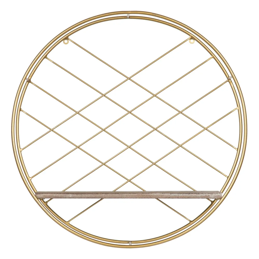 Raft rotund auriu pentru decor elegant si accesorii [1]