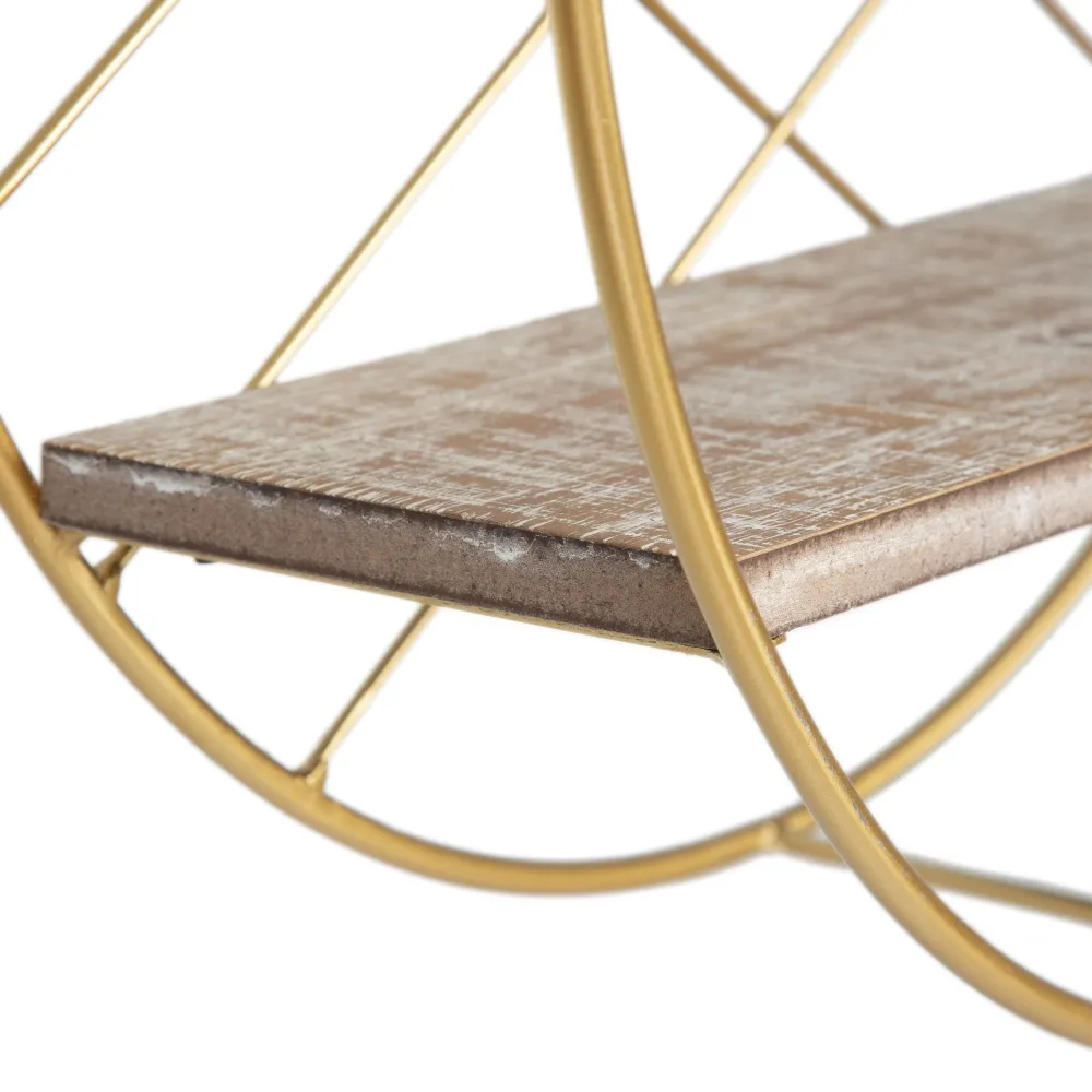 Raft rotund auriu pentru decor elegant si accesorii [3]