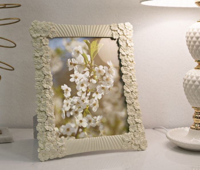 Rama foto unica linii florale | CreativDeco.ro [5]