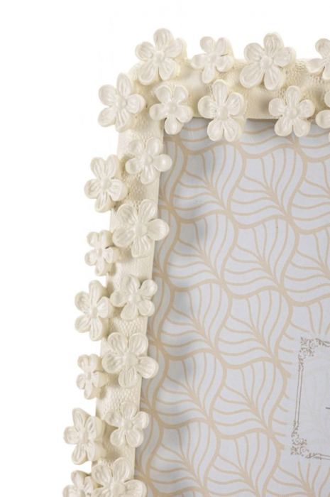 Rama foto alb antic floricele | CreativDeco.ro [4]