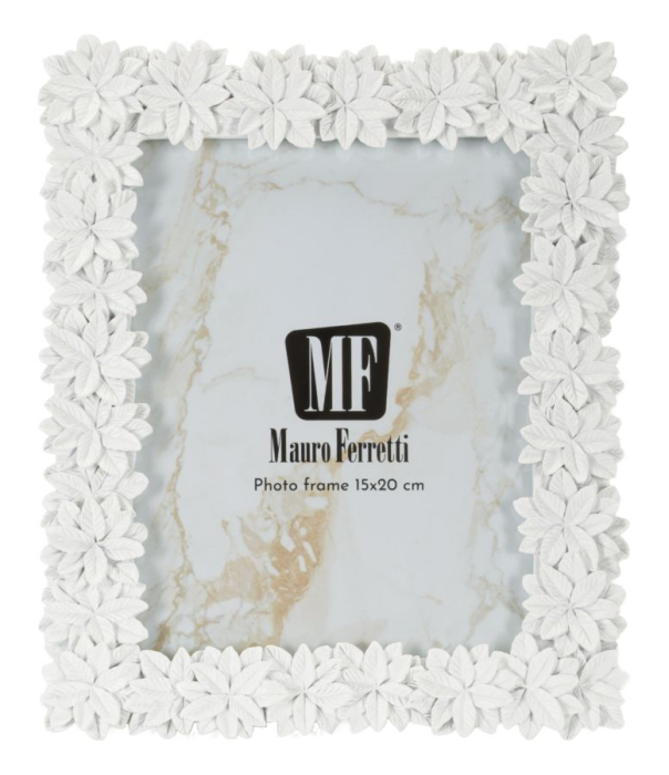 Set 2 rame foto albe mici cu model floral [2]