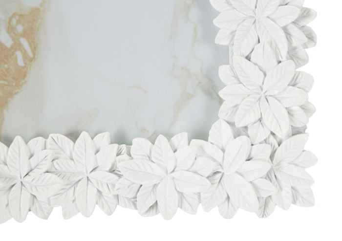 Set 2 rame foto albe mici cu model floral [4]