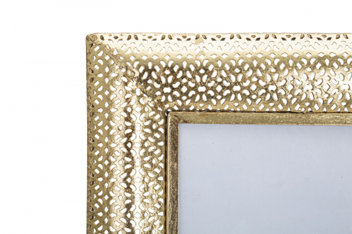 Rama foto aurie metal filigran stil Glam, design sofisticat CreativDeco.ro.   [3]