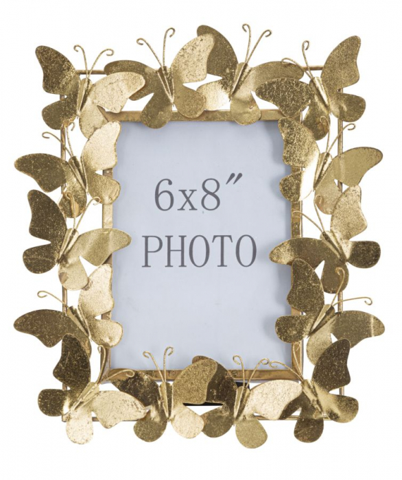 Rama foto Butterfly, metal, auriu - CreativDeco.ro [3]