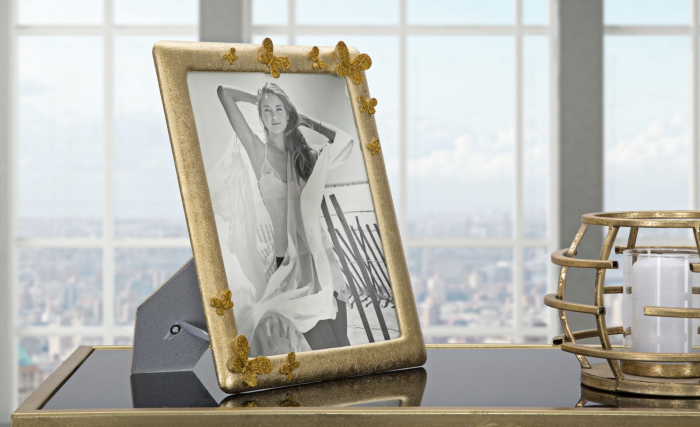 Rama foto Glam cu fluturi aurii, design delicat si luxos CreativDeco.ro.   [5]