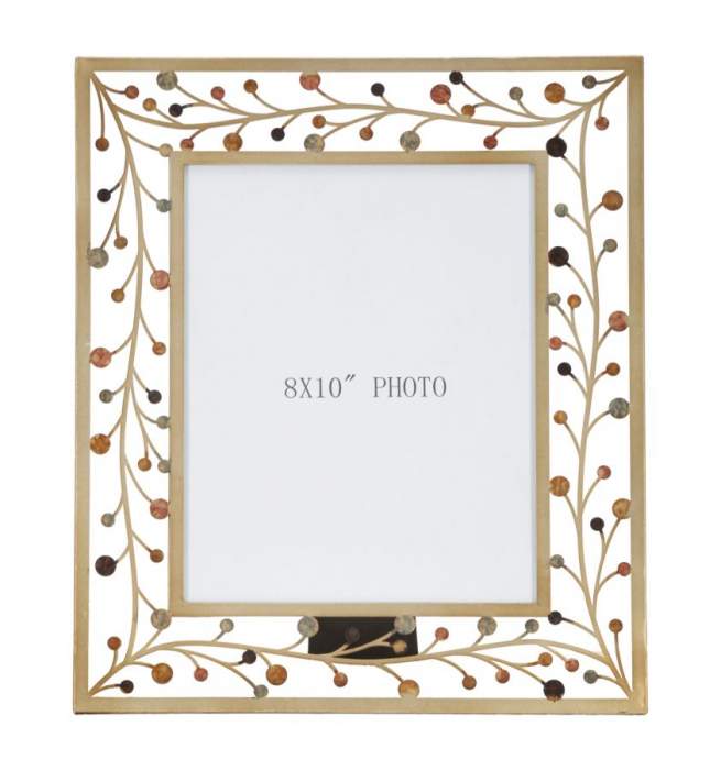 Rama foto delicata aurie design Glam, aspect aerisit CreativDeco.ro. [3]