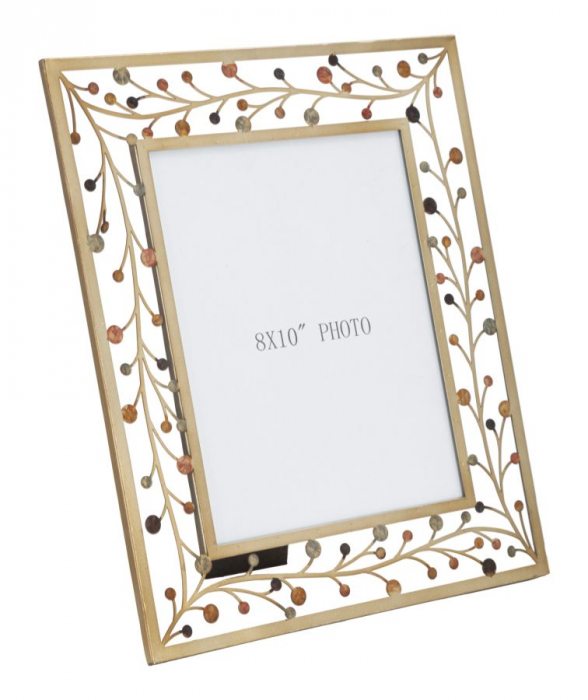 Rama foto delicata aurie design Glam, aspect aerisit CreativDeco.ro. [1]