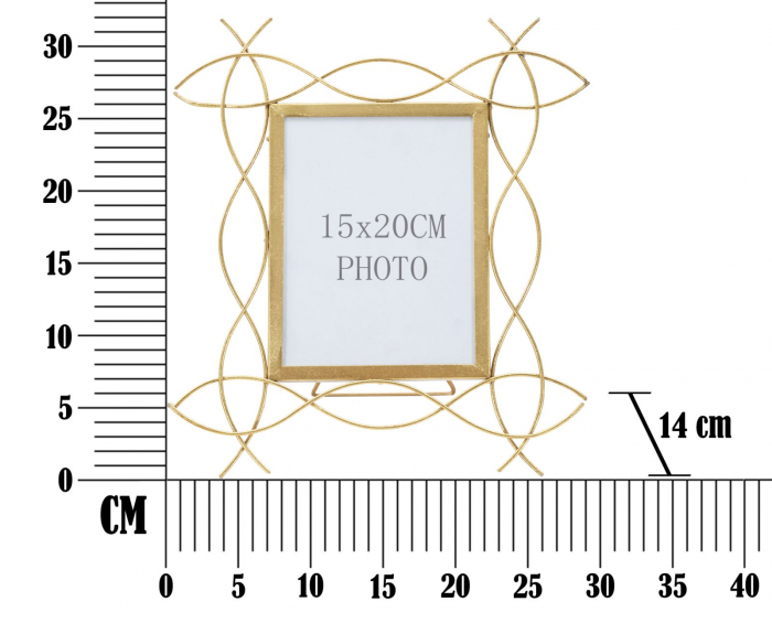 Rama foto fier design Glam minimalist, aspect rafinat CreativDeco.ro. [6]
