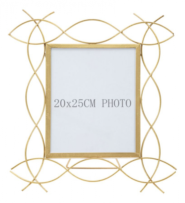 Rama foto fier stil Glam, linii simple elegante CreativDeco.ro. [2]