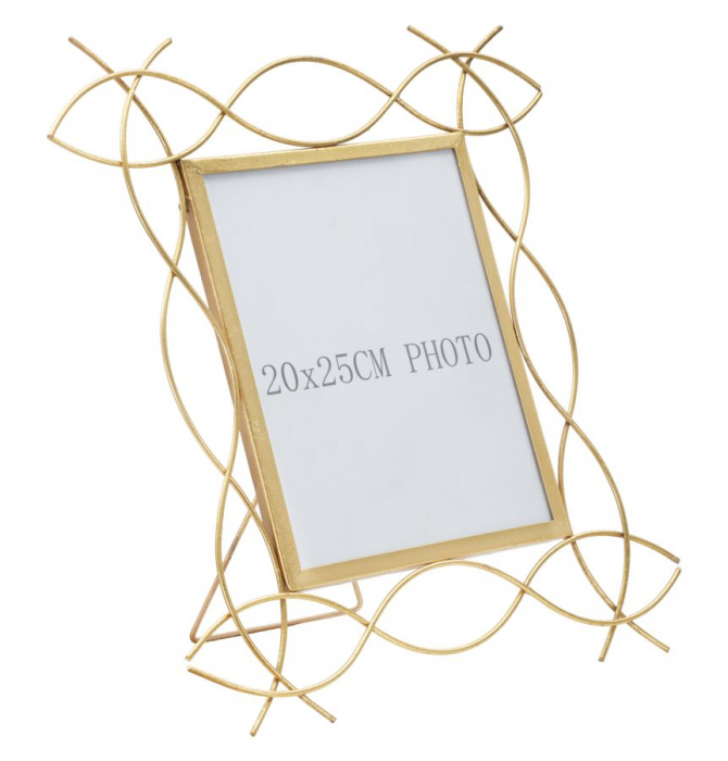 Rama foto fier stil Glam, linii simple elegante CreativDeco.ro. [1]