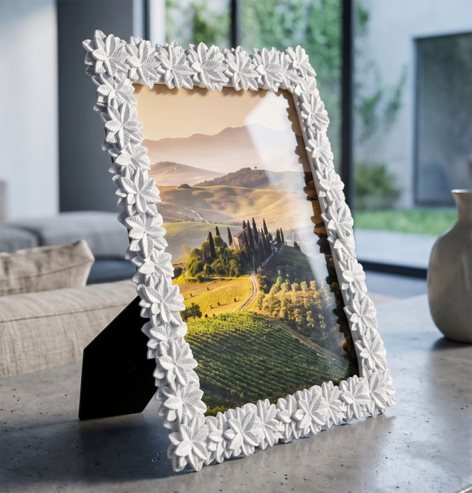 Set 2 rame foto florale albe stil romantic [5]