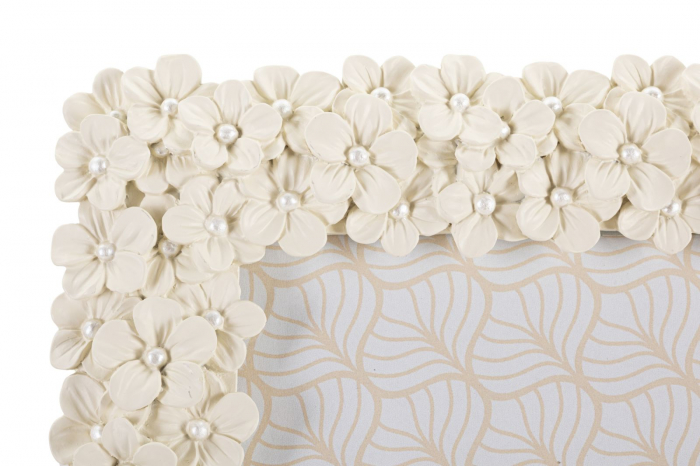 Rama foto alba cu floricele | CreativDeco.ro   [4]
