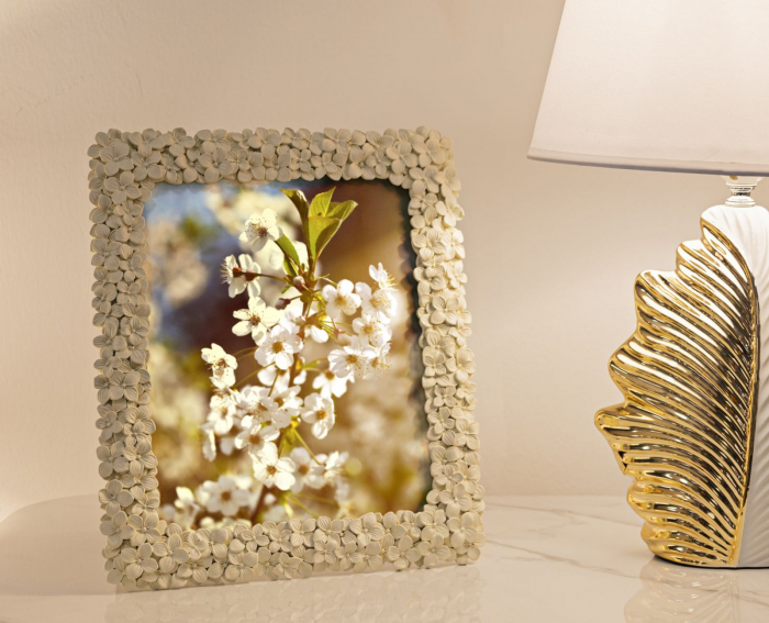 Rama foto floricele albe | CreativDeco.ro [5]