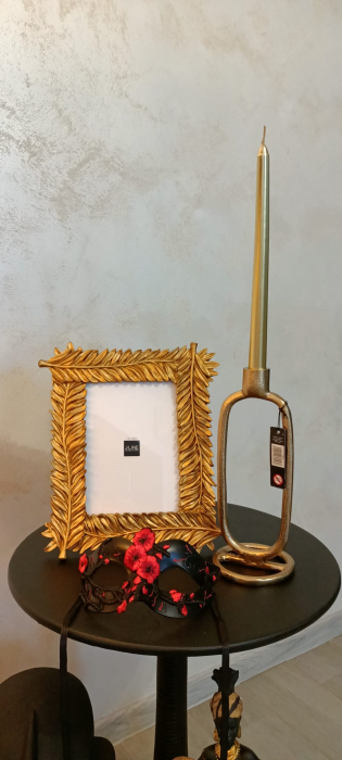Rama foto handmade aurie din rasina design Frunze - creativdeco.ro [7]