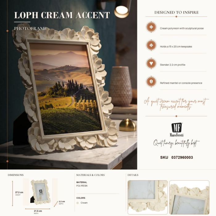 Set 2 rame foto mici crem stil shabby chic [6]