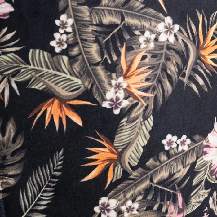 Scaun Bar Anna Floral, Catifea Neagra, Metal - creativdeco.ro [11]