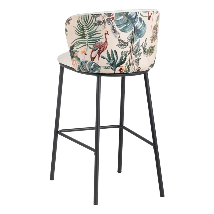 Scaun Bar Anna Paun, Catifea Crem, Metal - creativdeco.ro [5]