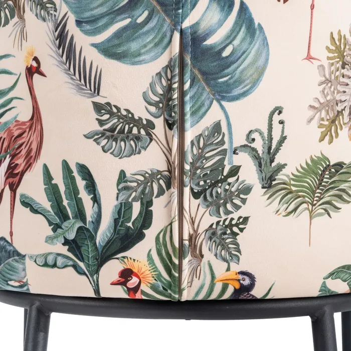 Scaun Bar Anna Paun, Catifea Crem, Metal - creativdeco.ro [10]
