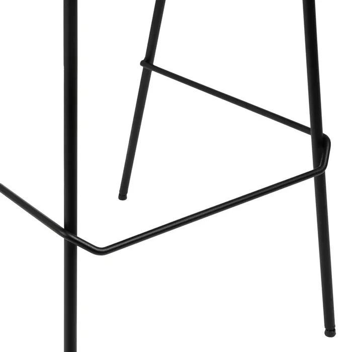 Scaun Bar Carla, Maro Deschis - Negru, Piele Ecologica, Metal - creativdeco.ro [11]