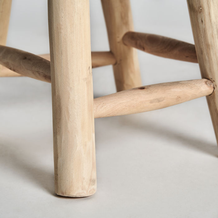 Scaun bar boho bumbac crem|Scaune bar autentice de calitate [4]