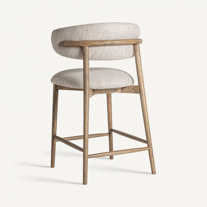 Scaun bar colonial frasin maro bej|Scaune bar elegante [2]