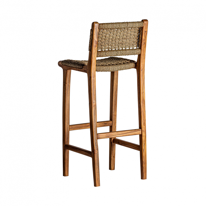 Scaun bar vintage lemn tec|Scaune bar autentice [4]