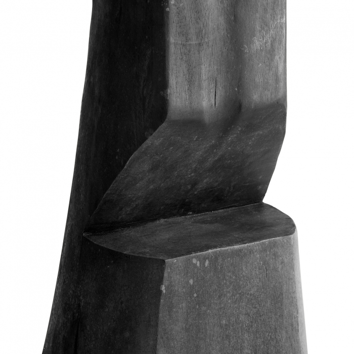 Scaun bar etnic lemn suar negru natural|Scaune bar unice [6]