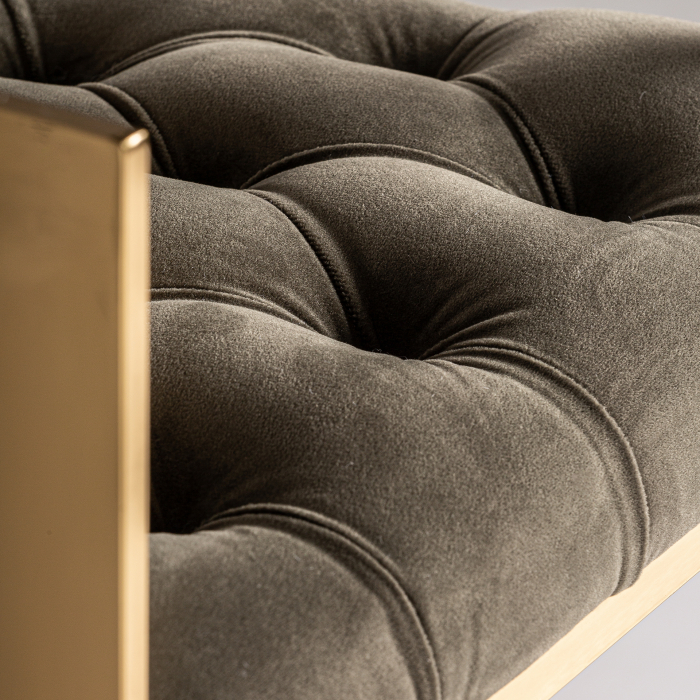 Scaun Bar Art Deco Gri si Auriu|Scaune Bar Elegante [7]